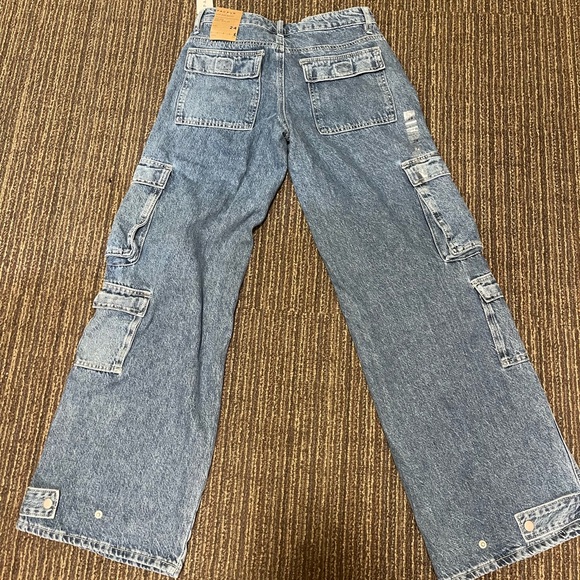 NWT PacSun low rise baggy cargo pants - Picture 2 of 2